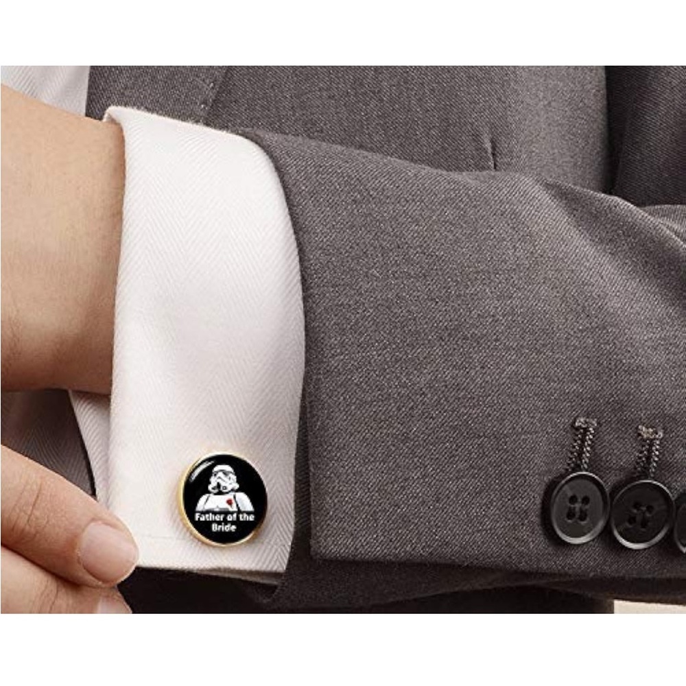 Star Wars, Best Man, Storm Trooper, Cufflinks - Picture 5 of 9
